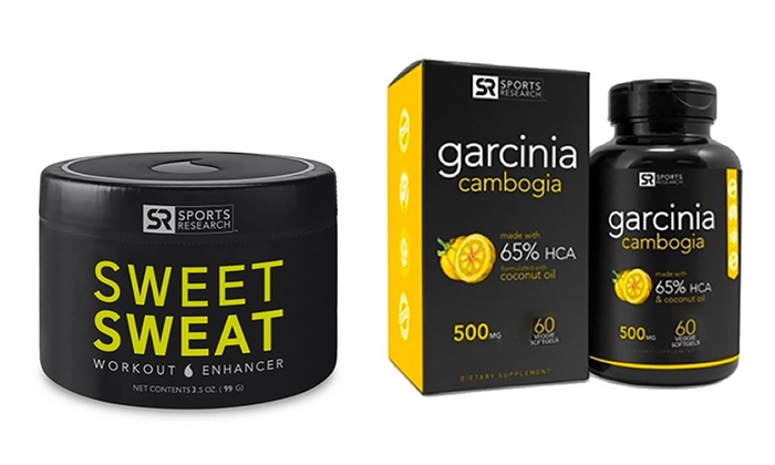 Sports Research 3.5 Oz. Sweet Sweat and 60-Count Garcinia Cambogia ...