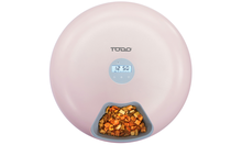 Automatic Pet Feeder Dog Cat Food Bowl Timer Pink - F6-PET-FEEDER-PNK - Panatech