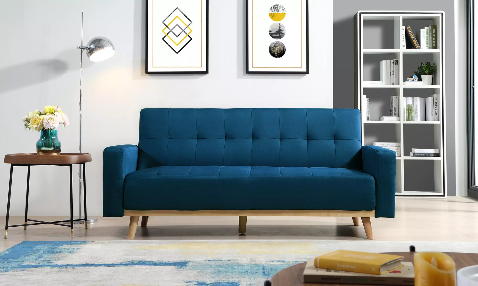 Canapé scandinave convertible Kimmy droit ou d'angle, livraison offerte - Primary Image