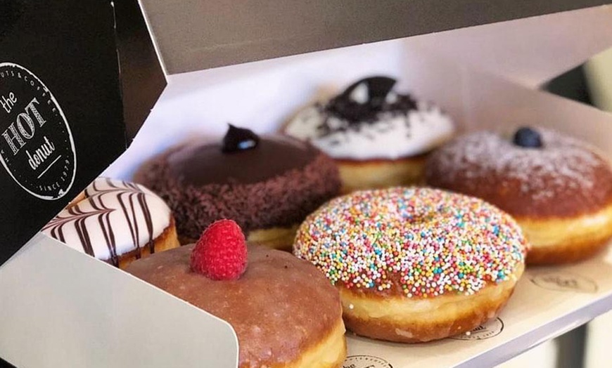 Image 1: Donuts with Drink at The Hot Donut