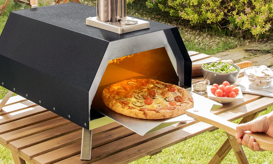 Image 3: InnovaGoods Pellet-Pizza-Ofen