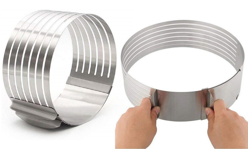 Image 3: Adjustable Round Cake Cutter