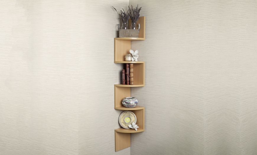 Image 5: Five-Tier Space-Saving Shelf Unit