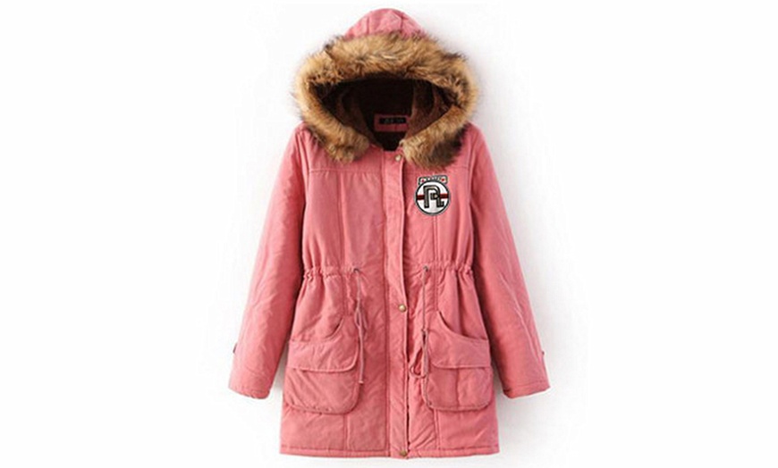 Image 2: Women's Faux Fur Lined Parka Coat