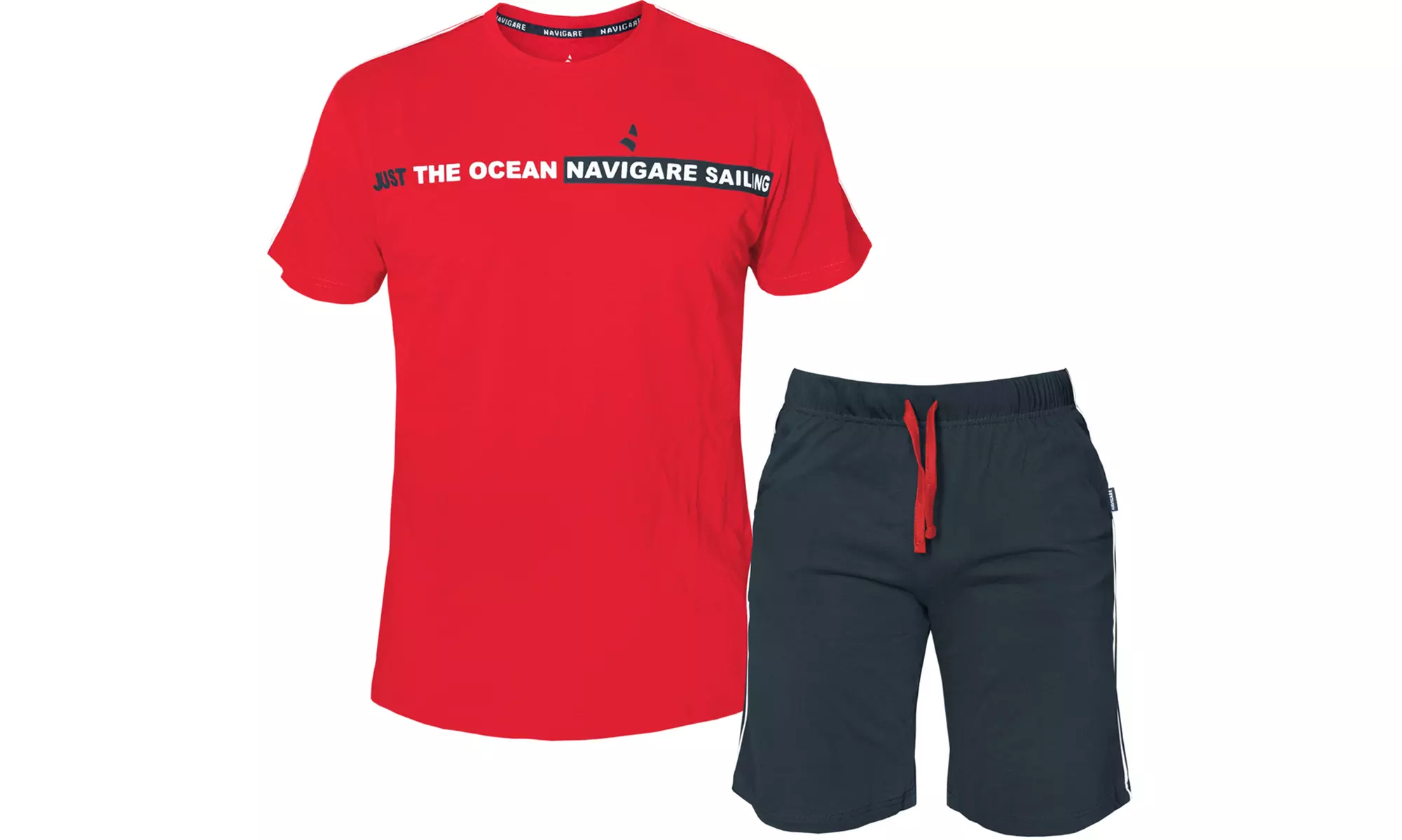 Pigiama completo homewear da uomo Navigare in cotone