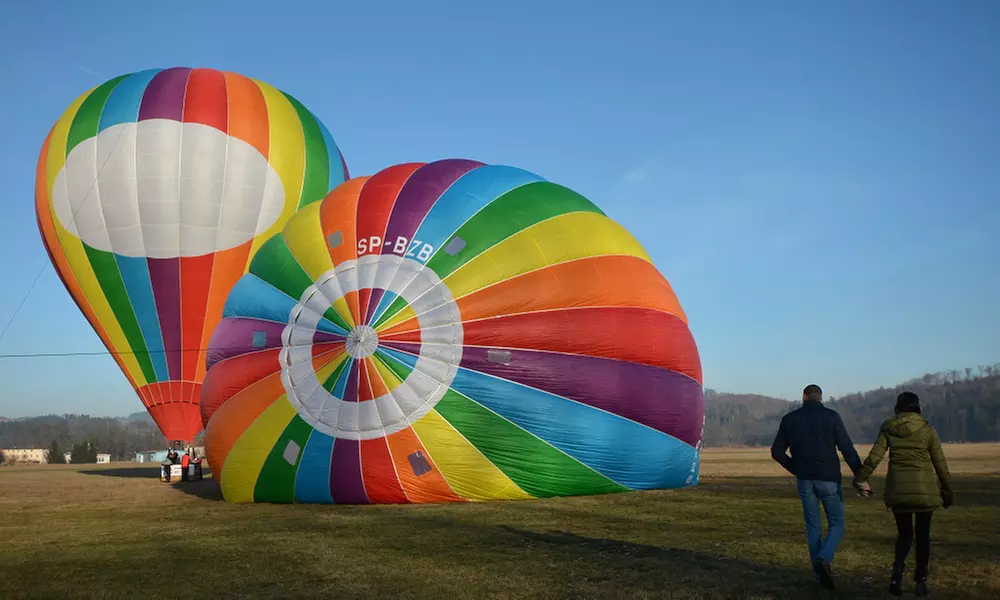 Lot balonem dla 2 osób z certyfikatem, zdjęciem, transportem i więcej