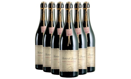 6 bottiglie di Salice Salentino DOC Riserva Marchese di Borgosole con spedizione gratuita