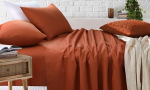 Cotton Blend Full Bedsheet Set