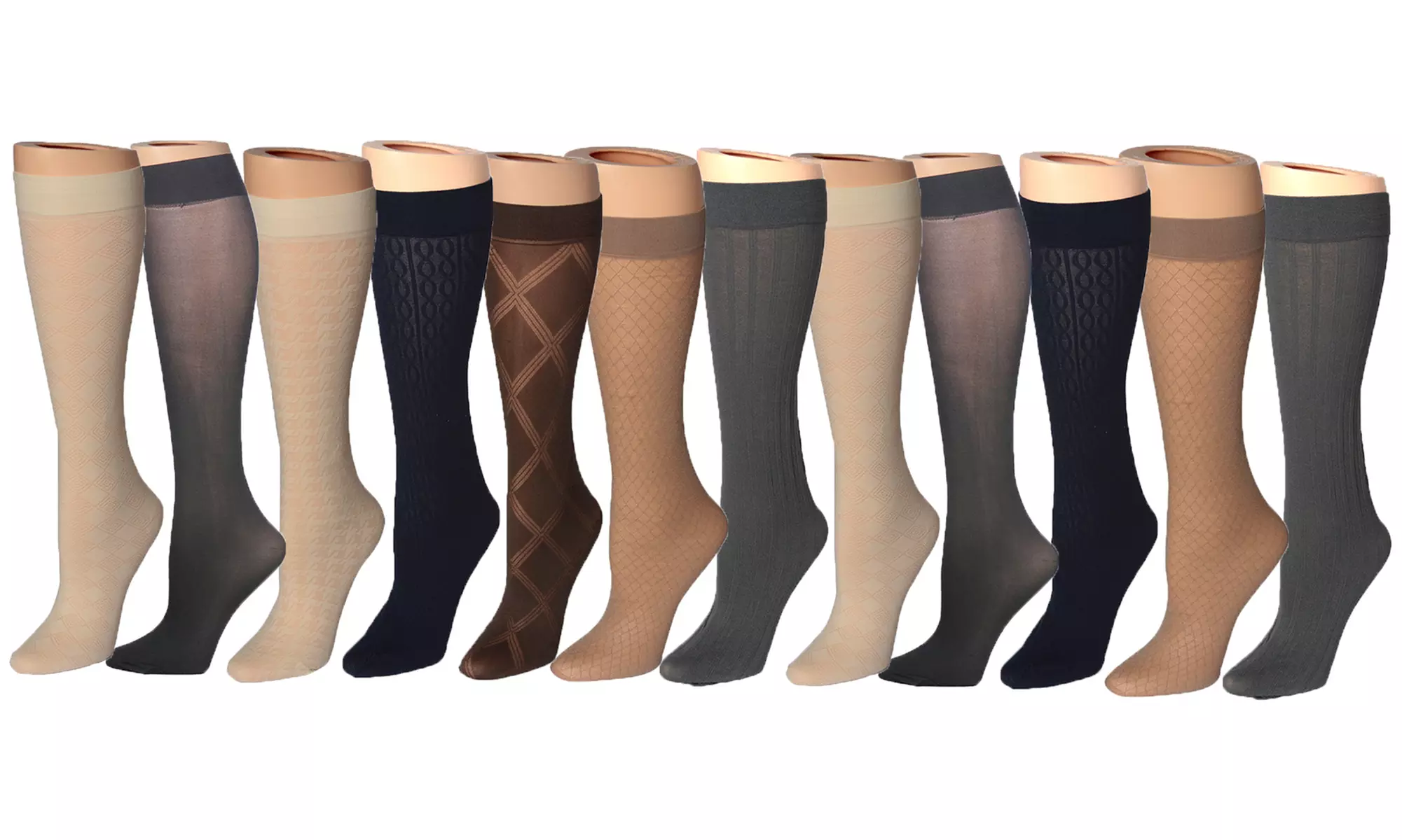 Tipi Toe Women's Trouser Socks (12 Pairs) - Primary Image