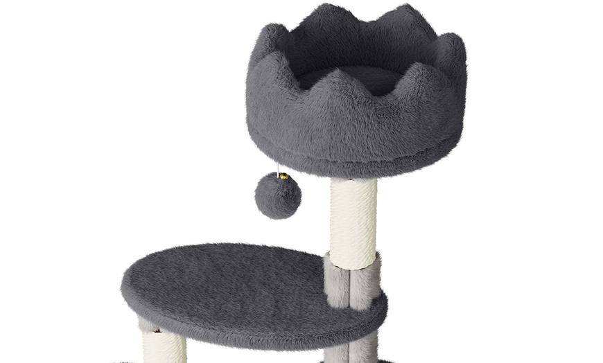 Image 4: 7-Layer 162cm Indoor Castle Cat Tree with Cat Scratching Posts