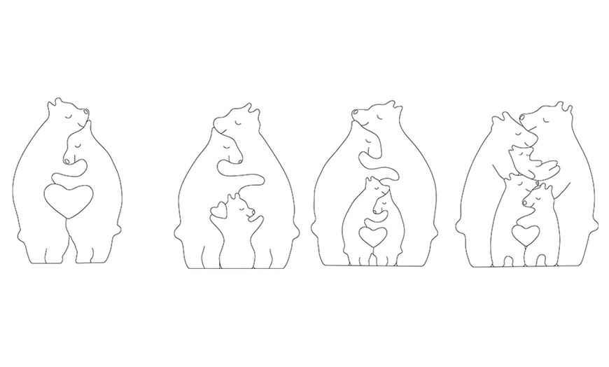 Image 9: Custom Bear Family Puzzle from Justyling