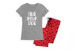 Nap Chat: "Home Is Where Your Dog Is" Women's Pajama Set. Plus Sizes Available. - Second Medium