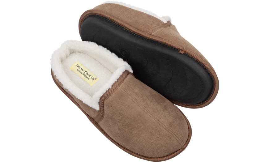 Image 3: Men's Warm Winter Slippers
