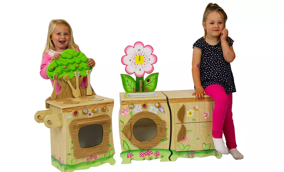 Teamson Enchanted Forest Wooden Kitchen Appliances - Primary Image
