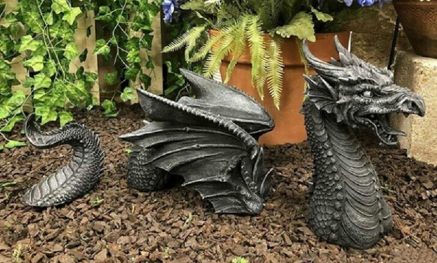 Image 5: Dragon Gothic Garden Decor Statue