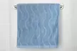  Set of Two SixtyShadesofGrey Wavy Striped Jacquard Cotton Hand Towels - Second Medium