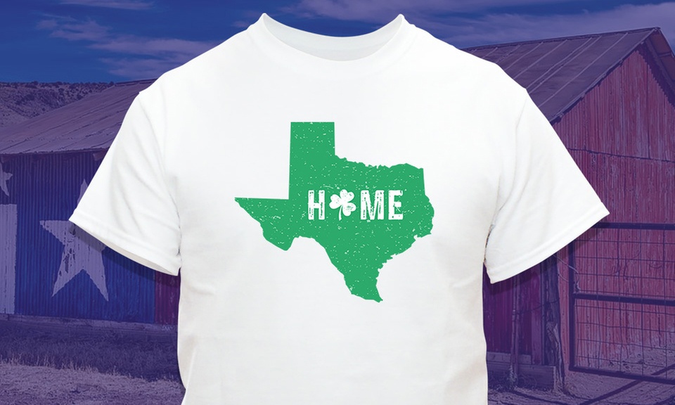 Personalized Shamrock State T-Shirt for Kids or Adults