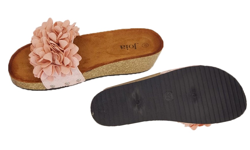 Image 8: Women's Flower Details Slippers