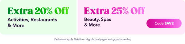 EXTRA 25% OFF