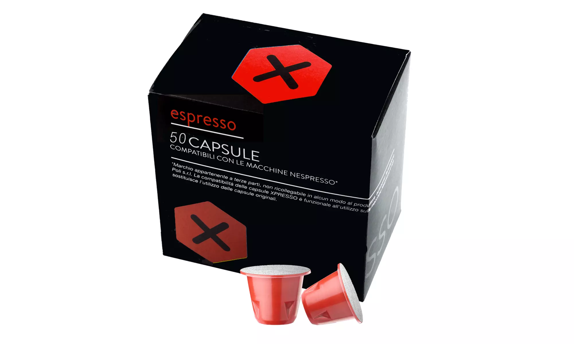 Fino a 800 capsule Xpresso compatibili con Nespresso