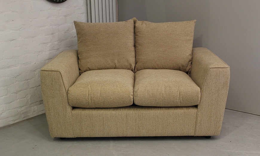 Image 1: Windsor Sofa Set with Cushions