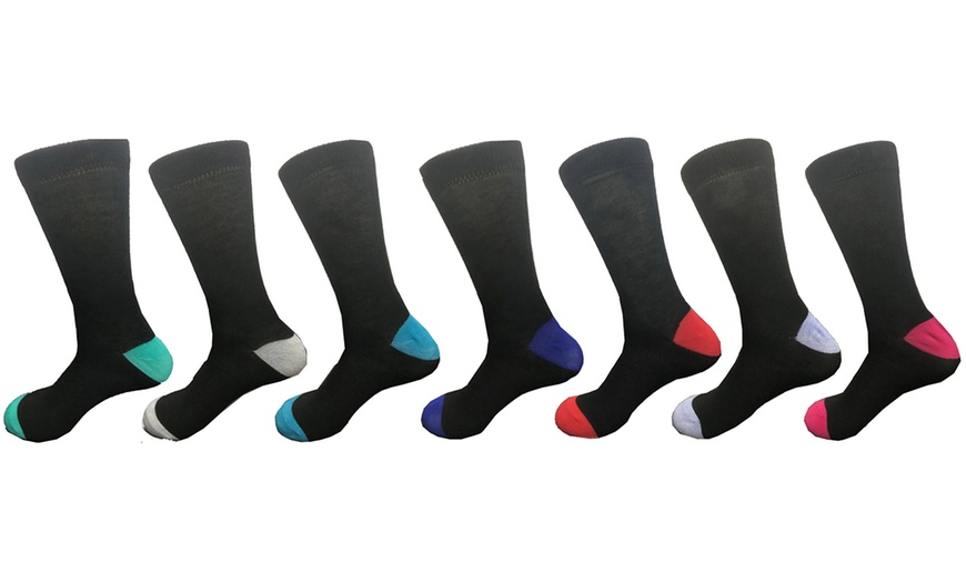 Image 1: 7-Pack of Heel and Toe Socks