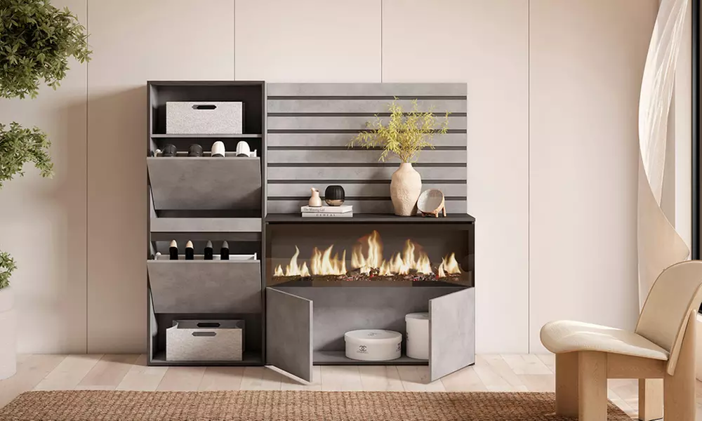 Scarpiera, Credenza, Camino elettrico