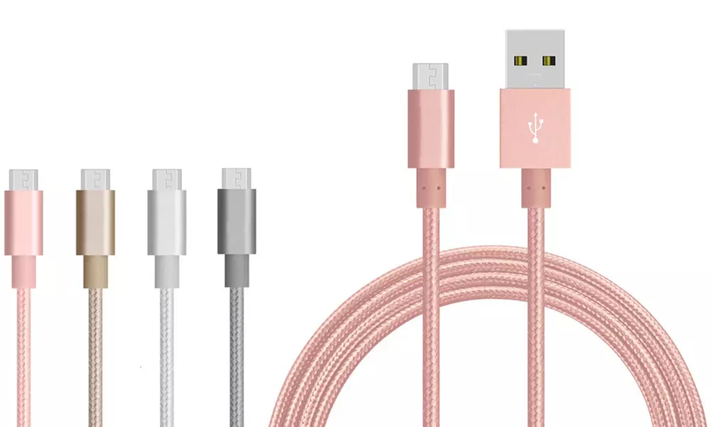 Trendy Tech 3-Ft. Braided Micro-USB Cable (1-, 2- or 3-Pack) - Primary Image