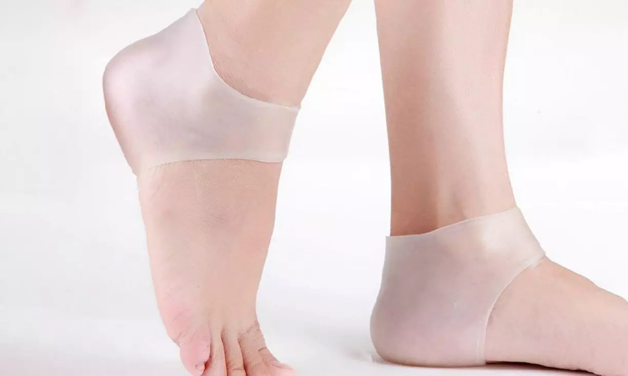 Plantar Fasciitis Silicone Heel Cushion Sleeve (2-Pack) - Primary Image