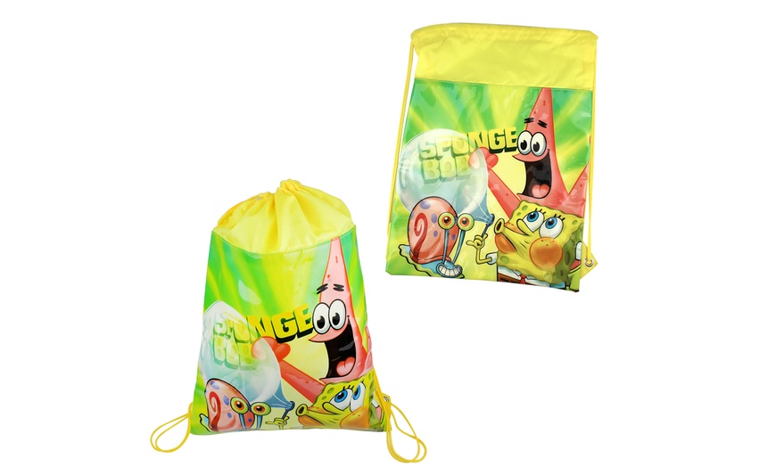 Image 13: Spongebob Backpack Set