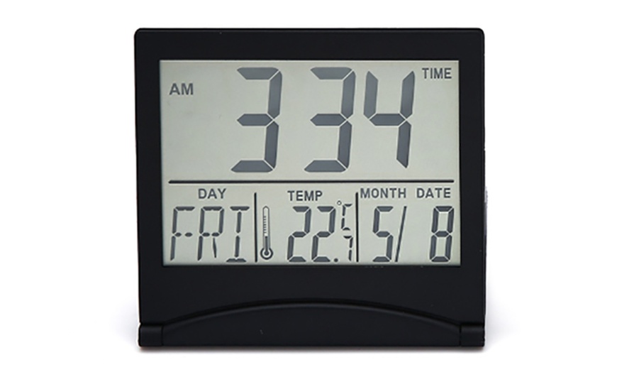 Image 2: Digital Travel Alarm Clock