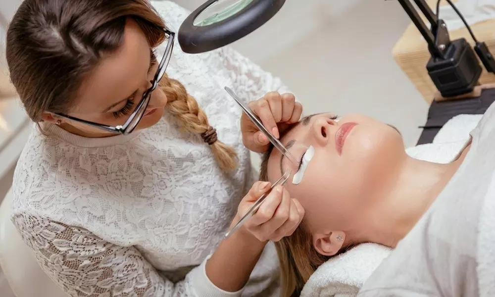 Custom Eyelash Extensions: Natural Classic, Glossy Y, or Hybrid Styles in Express or Full Sets (Up to 50% Off) - Second Medium