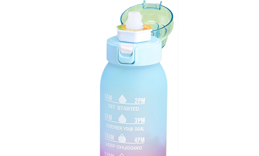 Image 12: 700ml or 1L Water Bottles with Seven Fruit Fragrance Rings