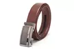 Men's Leather Automatic Buckle Ratchet Dress Belt - Second Medium