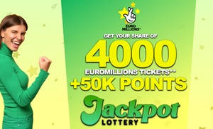 Suscription to Jackpot Lottery with Extra 50,000 Points