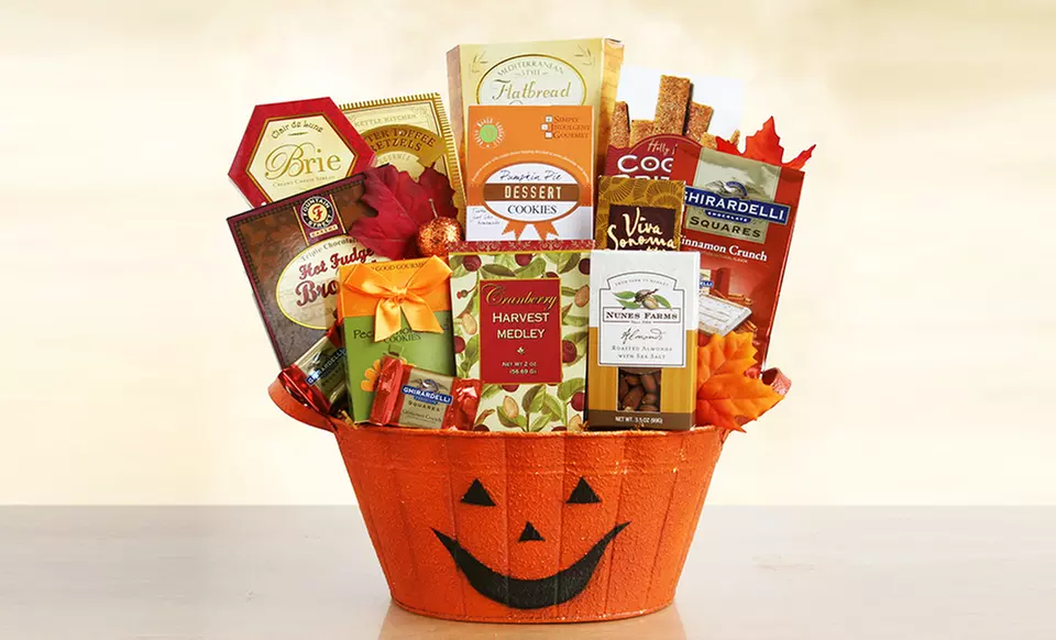 California Delicious Fall Pumpkin of Goodies Gift Basket - Primary Image