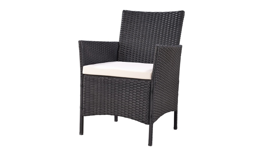 Image 13: 4-Piece Rattan-Effect Lounge Set