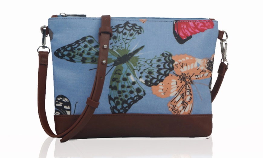 Image 16:  Printed Canvas Cross-Body Bags