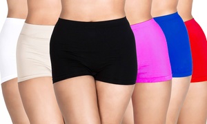 Women's High Waist Boxer Shorts