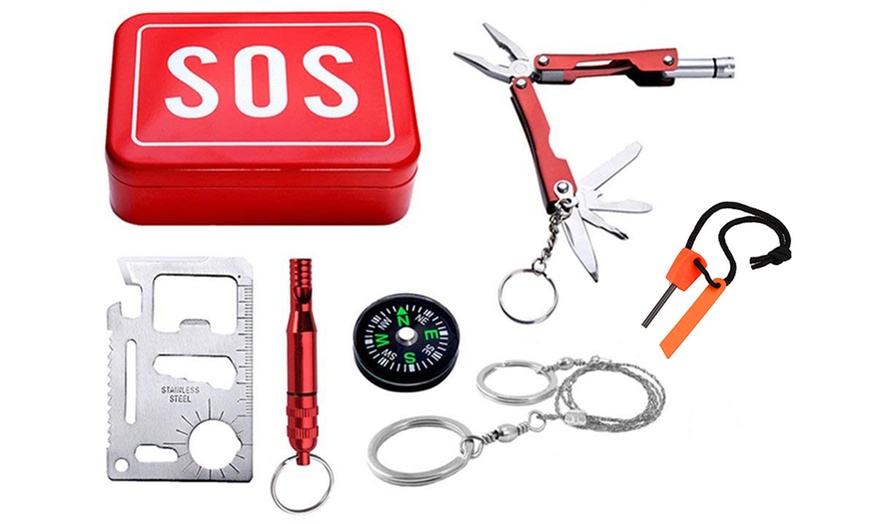 Image 1: 6-in-1-SOS-Notfall-Survival-Kit