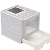 Image 4: Folding Plastic Cat Litter Box Top Entry