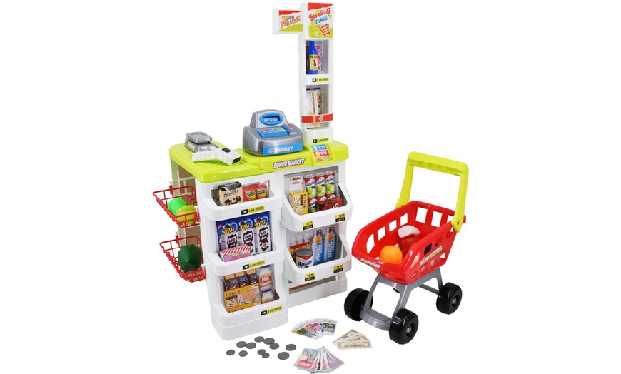 Image 2: Kids' Role Play Supermarket Set