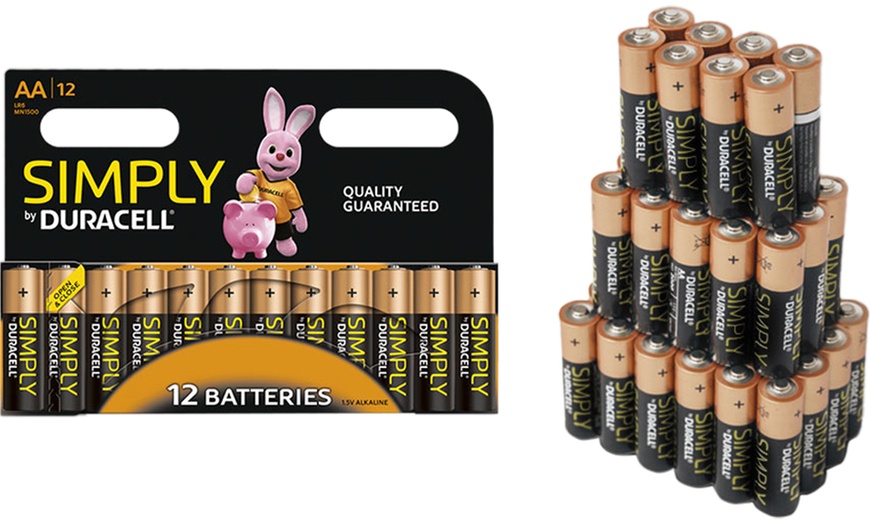 Image 2: Lot de 12, 24 ou 36 batteries AA- ou AAA- de Duracell