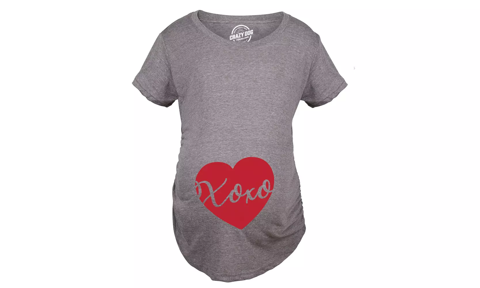 XOXO and Hearts Valentine's Day Maternity T-Shirt - Second Medium