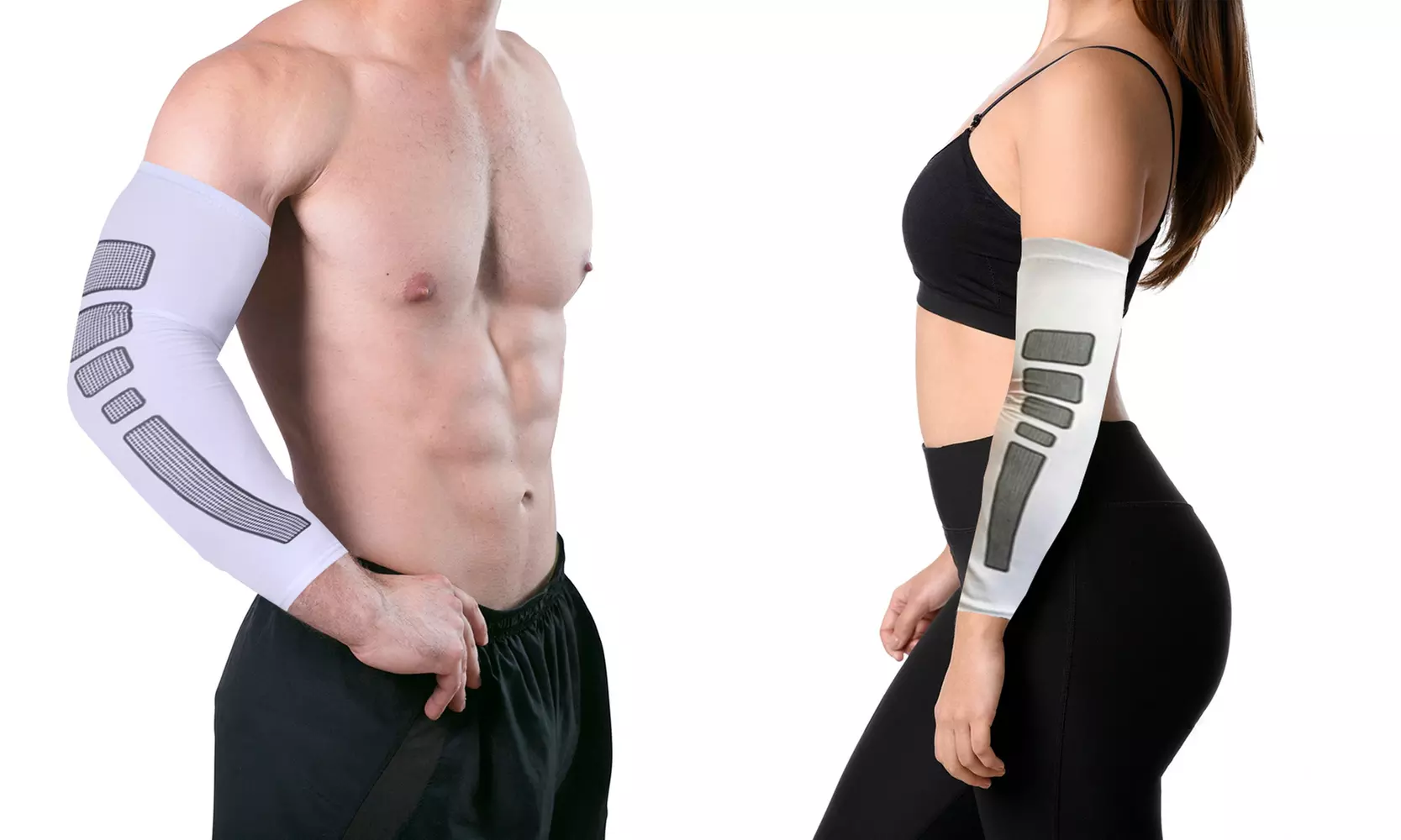 Copper-Infused Arm Compression Sleeve (1-or 2-Pack) - Primary Image