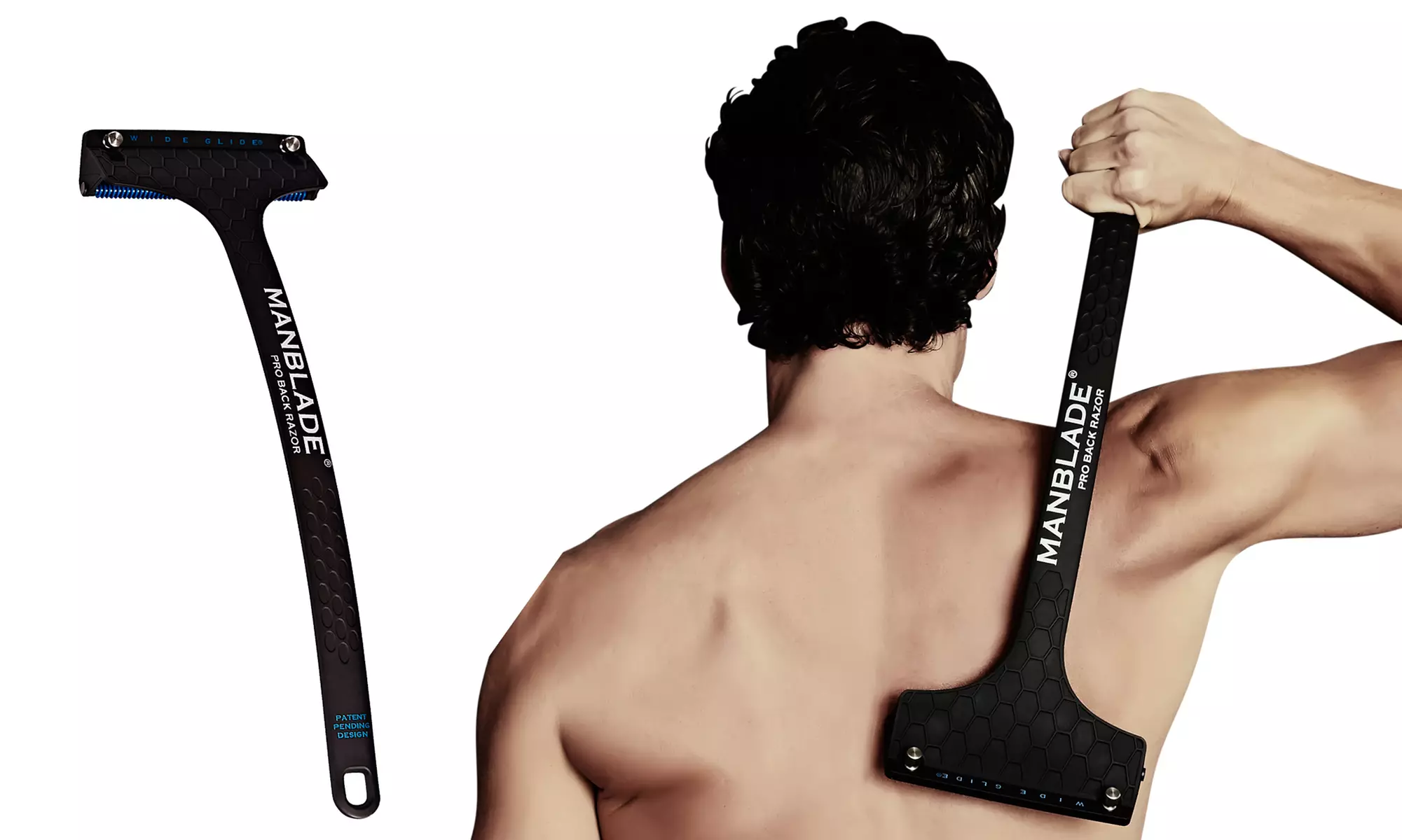 Manblade Pro Back Hair Razor with Roll and Shave Technology - Primary Image