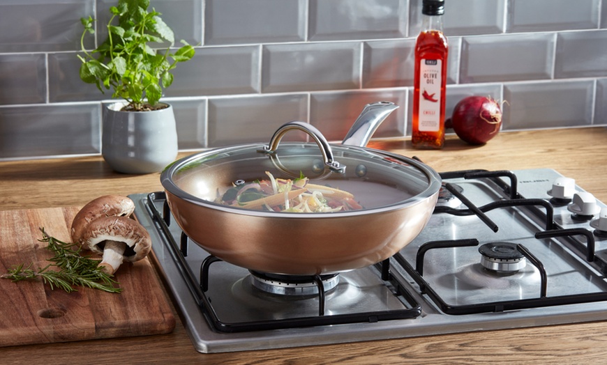 Image 2: Cooks Professional Copper Wok