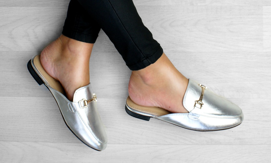 Image 8: Backless Loafer Mules