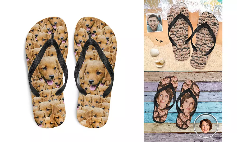 Flipflop Sandalen und Slippers mit Foto oder Text