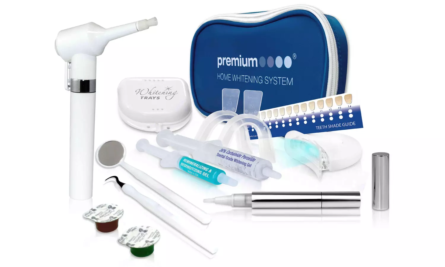 $28.99 for Pro Home Teeth-Whitening Kit w/ Touch-Up Pen & Polisher from White Smile Central ($299 Value) - Primary Image